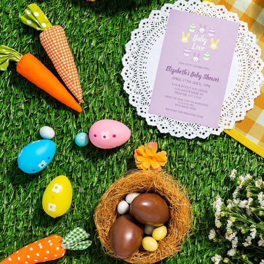 ベビーラブイースターベビーシャワー 招待状