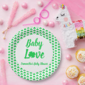 ベビーラブシャムロックベビーシャワー ペーパープレート (パーティー)
