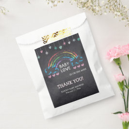 ベビーラブシャルボードハート&レインボーベビーシャワー フェイバーバッグ