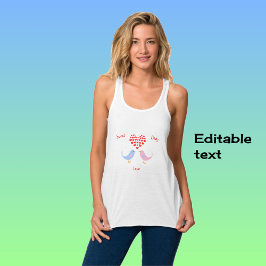 ベビーラブスウィートバードカスタム文字 タンクトップ