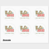 ベビーラブステッカー 3インチ (6枚シート) ラウンドシール (シート)