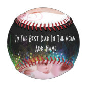 ベビーラブズ野球もパパ- Faters Day Photo 野球ボール (裏面)