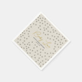 ベビーラブトープハート男女兼用ベビーシャワー スタンダードカクテルナプキン (角)