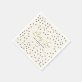 ベビーラブトープハート男女兼用ベビーシャワー スタンダードカクテルナプキン (角)