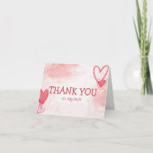 ベビーラブバレンタインテーマサンキューカード サンキューカード (正面)