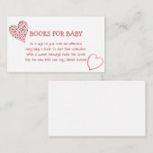 ベビーラブバレンタインテーマブックリクエストカード エンクロージャーカード (正面/裏面)