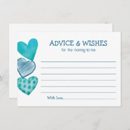 ベビーラブバレンタインテーマベビーシャワー招待状 エンクロージャーカード