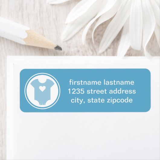 ベビーラブブルーファミリー差出人住所 ラベル (インサイチュ)