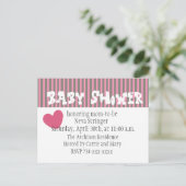 ベビーラブベビーシャワーポストカード招待状 インビテーションポストカード (スタンド正面)