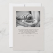 ベビーラブメイブハート写真誕生のお知らせ 招待状 (裏面)