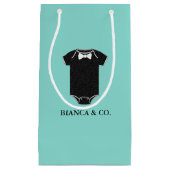 ベビーラブリトルマンタキシードスプリンクルシャワーパーティー スモールペーパーバッグ (正面)