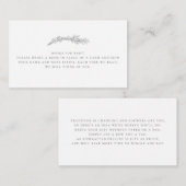 ベビーラベル・ディスプレイシャワー用の本 エンクロージャーカード (正面/裏面)