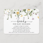 ベビーラベンダーイエロー春野生の花のための本 エンクロージャーカード (正面)