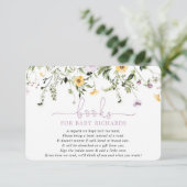 ベビーラベンダーイエロー春野生の花のための本 エンクロージャーカード (スタンド正面)