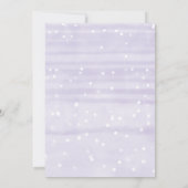 ベビーラベンダーベビーシャワー外は寒い 招待状 (裏面)