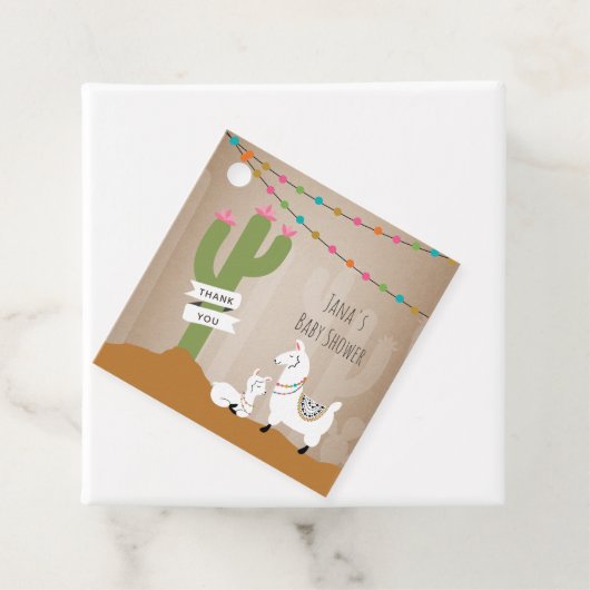 ベビーラマデザートカボスガールベビーシャワー フェイバータグ (インサイチュ)