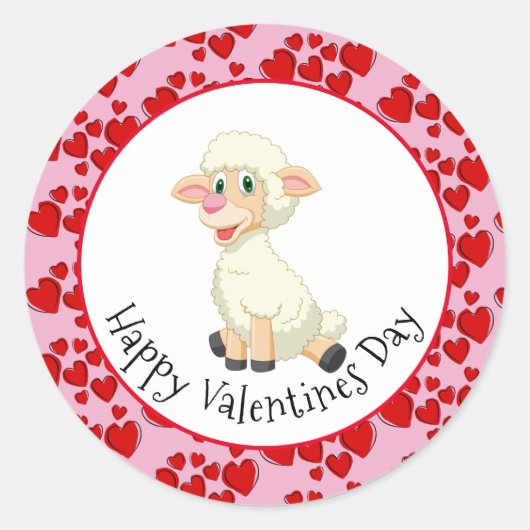 ベビーラムとハートシール ラウンドシール (正面)