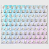 ベビーラムズオンパステルジンガム ラッピングペーパー (フラット)