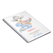 ベビーラムピンクブルー子供部屋ファームパステル ノートブック (右側)