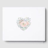 ベビーラムピンクブルー男女兼用リビール ゲストブック (裏面)