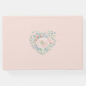 ベビーラムピンクブルー男女兼用リビール ゲストブック (裏面)