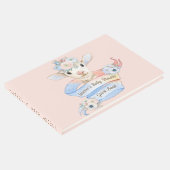 ベビーラムピンクブルー男女兼用リビール ゲストブック (コーナー)