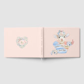 ベビーラムピンクブルー男女兼用リビール ゲストブック (全面)