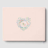 ベビーラムピンクブルー男女兼用リビール ゲストブック (裏面)