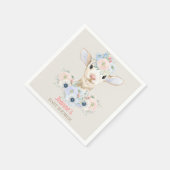 ベビーラムピンクブルー男女兼用リビール スタンダードカクテルナプキン (角)