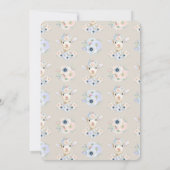 ベビーラムピンクブルー男女兼用リビール 招待状 (裏面)