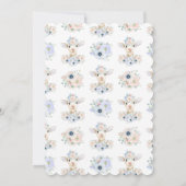 ベビーラムピンクブルー男女兼用リビール 招待状 (裏面)