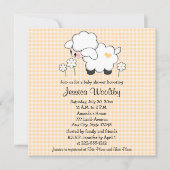 ベビーラムベビーシャワー招待状 男女兼用 招待状 (正面)