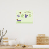 ベビーランドリー赤ちゃんシャワー歓迎サイン ポスター (キッチン)