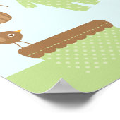 ベビーランドリー赤ちゃんシャワー歓迎サイン ポスター (角)