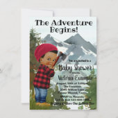 ベビーランバージャックベビーシャワー招待状 招待状 (正面)