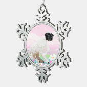 ベビーランブスの最初のステップ スノーフレークピューターオーナメント (右)