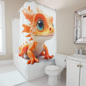 ベビーリザード動物 シャワーカーテン (インサイチュ)