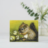 ベビーリスとヘーゼルナッツ ポストカード (スタンド正面)