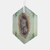 ベビーリスの休日ガラスオーナメント ガラスオーナメント (正面左)