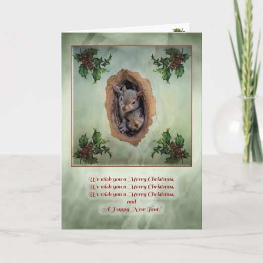 ベビーリスクリスマスグリーティングカード シーズンカード (正面)