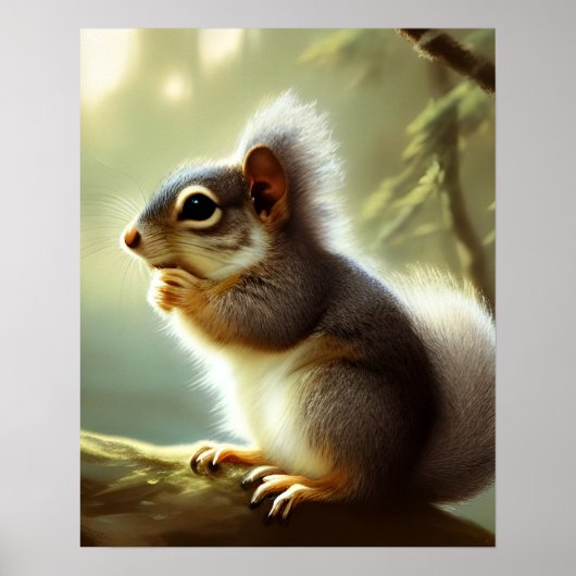 ベビーリス野生生物ポートレート ポスター (正面)