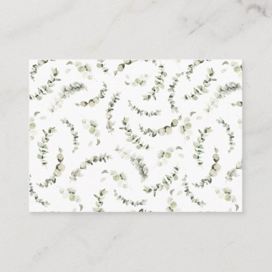 ベビーリトルカボキンピンク赤ちゃんシャワー用の本 エンクロージャーカード (裏面)