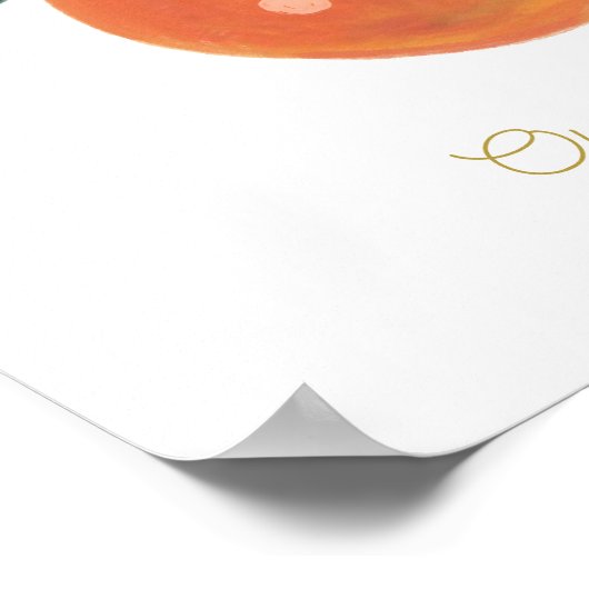 ベビーリトルスウィーティキュートオレンジナチュリー ポスター (角)