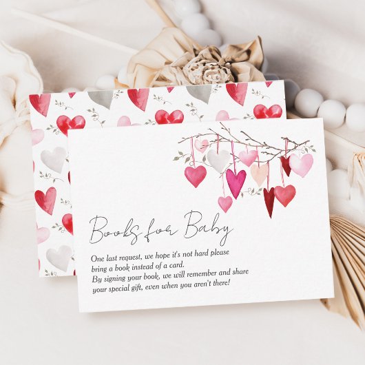 ベビーリトルスウィートベビーシャワー用の本 エンクロージャーカード