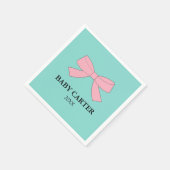ベビーリビールシャワーパーソナライズされた スタンダードカクテルナプキン (角)