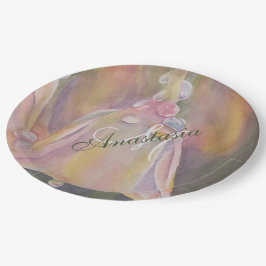 ベビーリビールシャワーパーティーモノグラム ペーパープレート