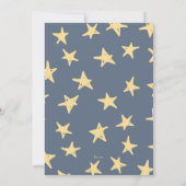 ベビーリビールパーティーキラキラキラキラ小さな星 招待状 (裏面)