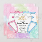 ベビーリビールベビーシャワー招待状おむつ付き 招待状 (正面/裏面)