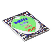 ベビールミナンスハートハクナマタタベビーキッドデザイン ノートパッド (アングル)