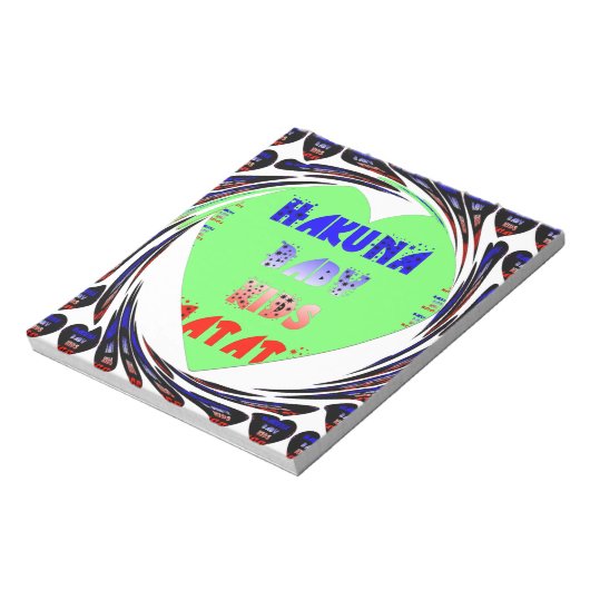 ベビールミナンスハートハクナマタタベビーキッドデザイン ノートパッド (回転)